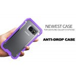 Wholesale Galaxy S7 Clear Defense Hybrid Case (Purple)